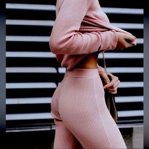 Ribbed Knit Set 💗 Bubblegum Pink 💗